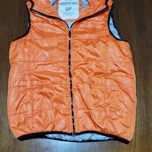 Aeropostale Orange Puffer Vest